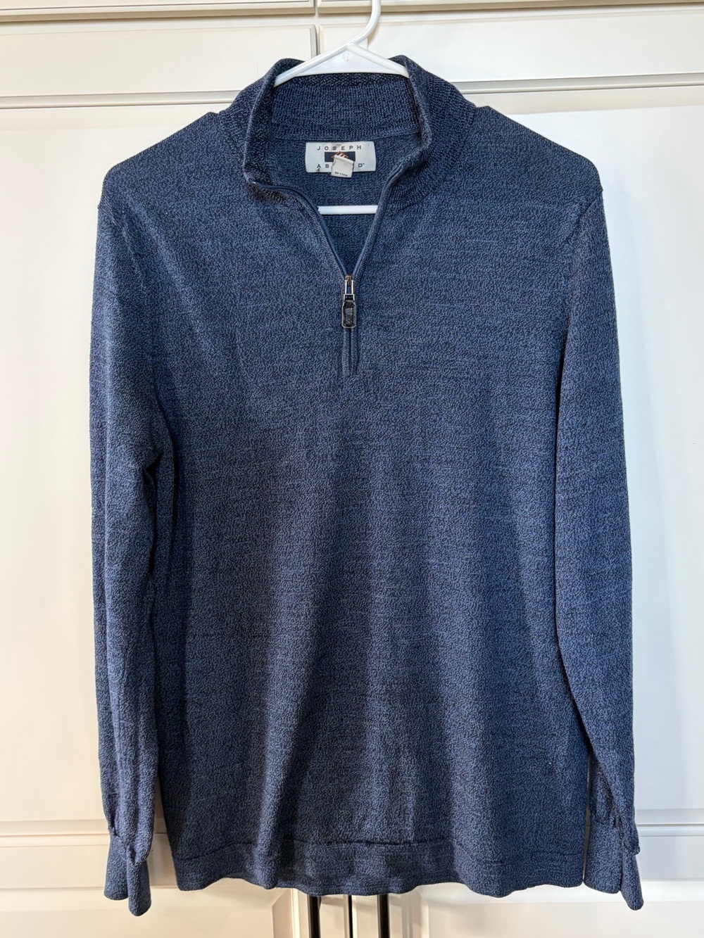 Joseph Abboud Men's Blue/Navy Quarter-Zip Pullover Sweater Size M
